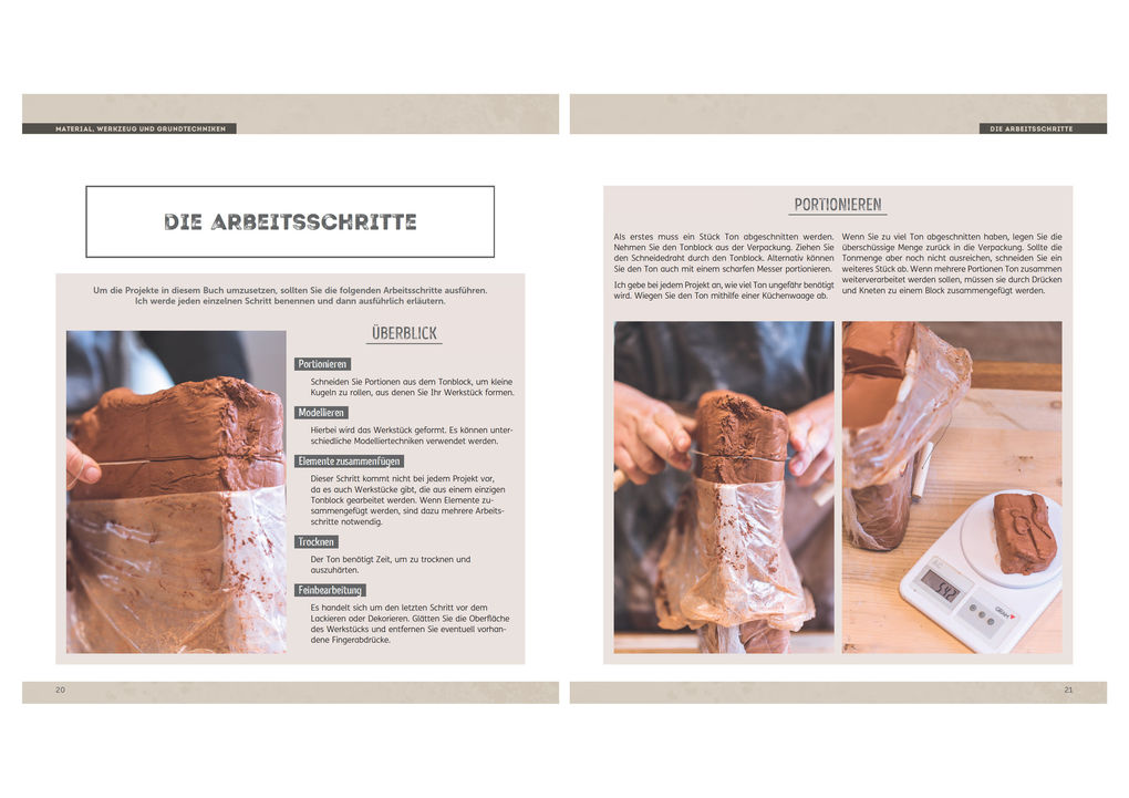 Weitere Ansicht: Töpfern leicht gemacht - ohne Scheibe mit selbsthärtendem Ton | Sarah Cambot
