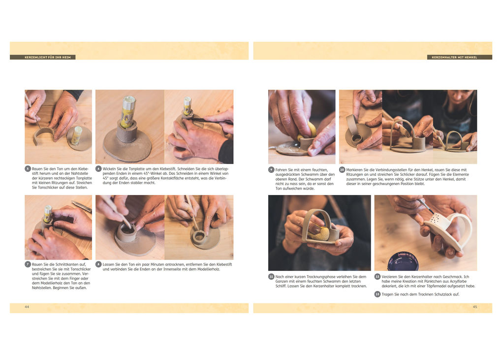 Weitere Ansicht: Töpfern leicht gemacht - ohne Scheibe mit selbsthärtendem Ton | Sarah Cambot