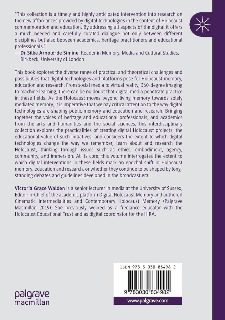 Weitere Ansicht: Digital Holocaust Memory, Education and Research