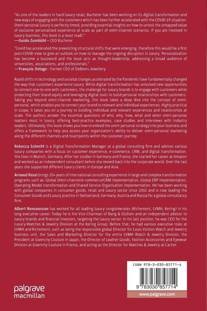 Weitere Ansicht: Omni-personal Luxury | Rebecca Schmitt, Arnaud Rossi, Albert Bensoussan