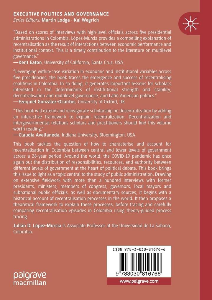 Weitere Ansicht: Recentralisation in Colombia | Julián D. López-Murcia