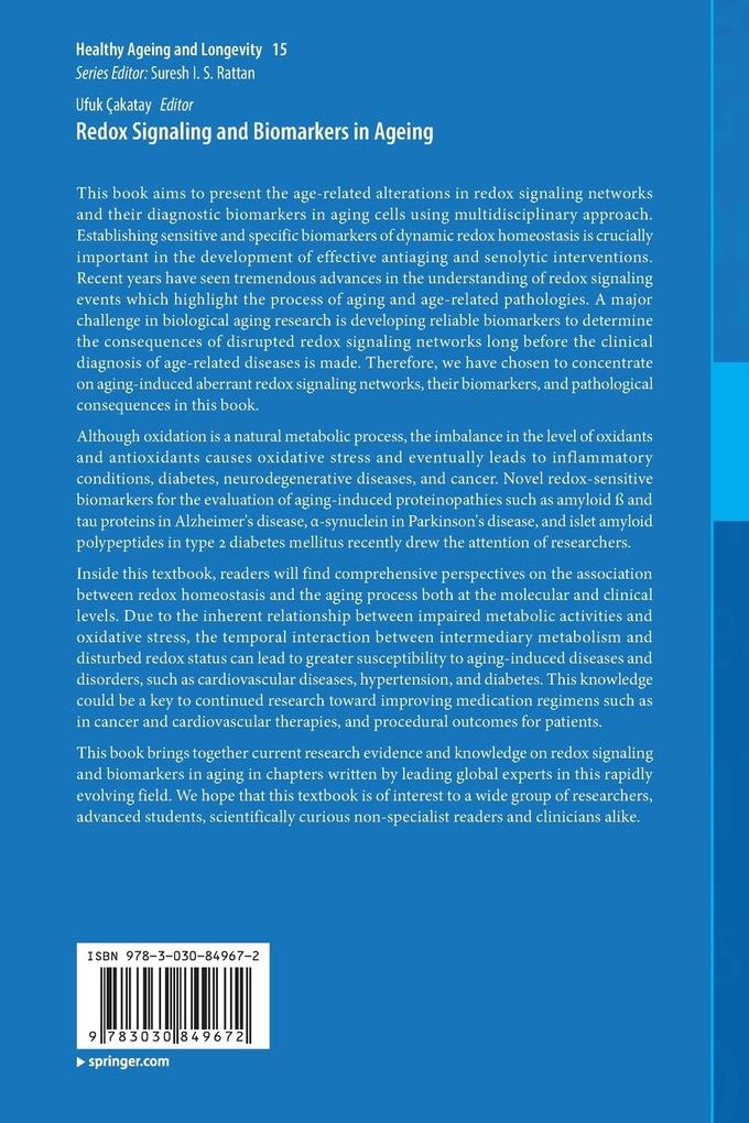 Weitere Ansicht: Redox Signaling and Biomarkers in Ageing