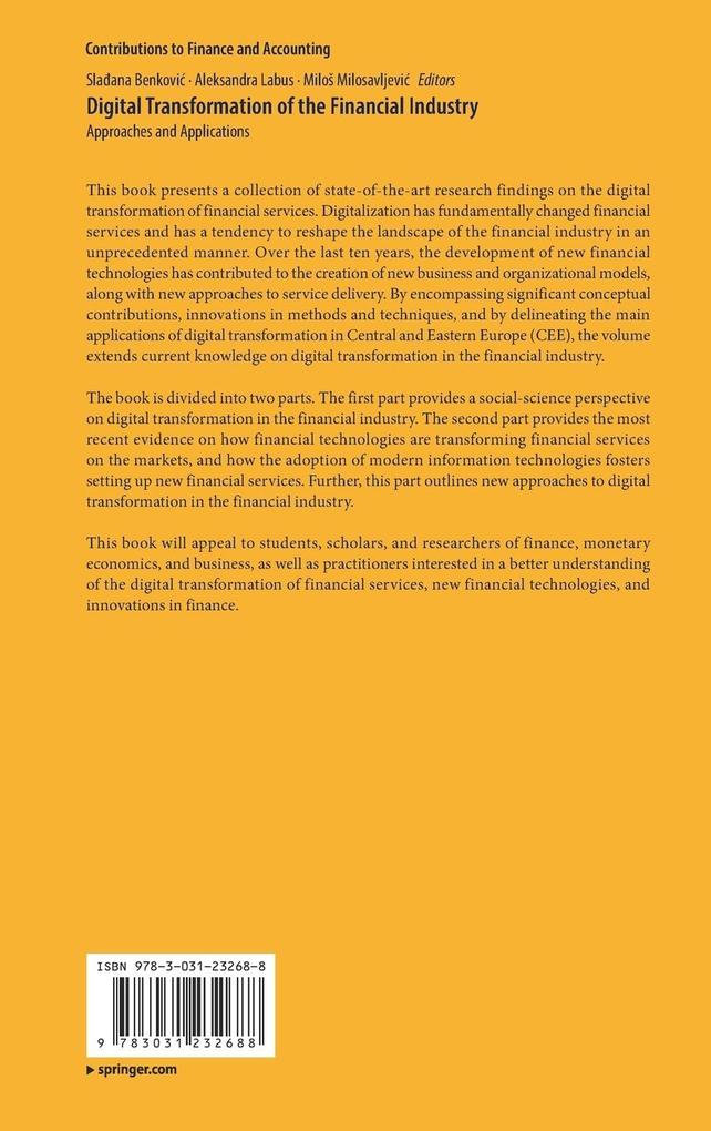 Weitere Ansicht: Digital Transformation of the Financial Industry