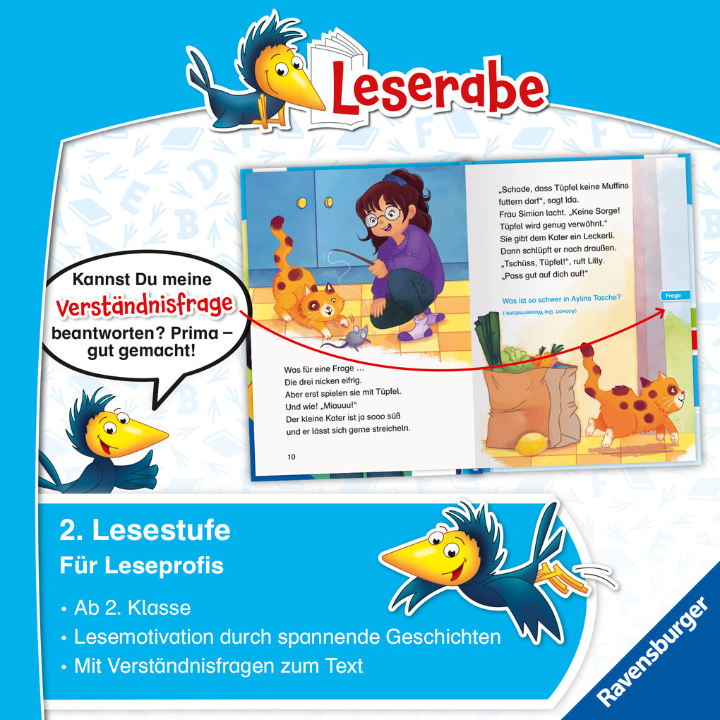 Weitere Ansicht: Leserabe 2. Lesestufe - Der Fall Katzenpfote | Katja Reider