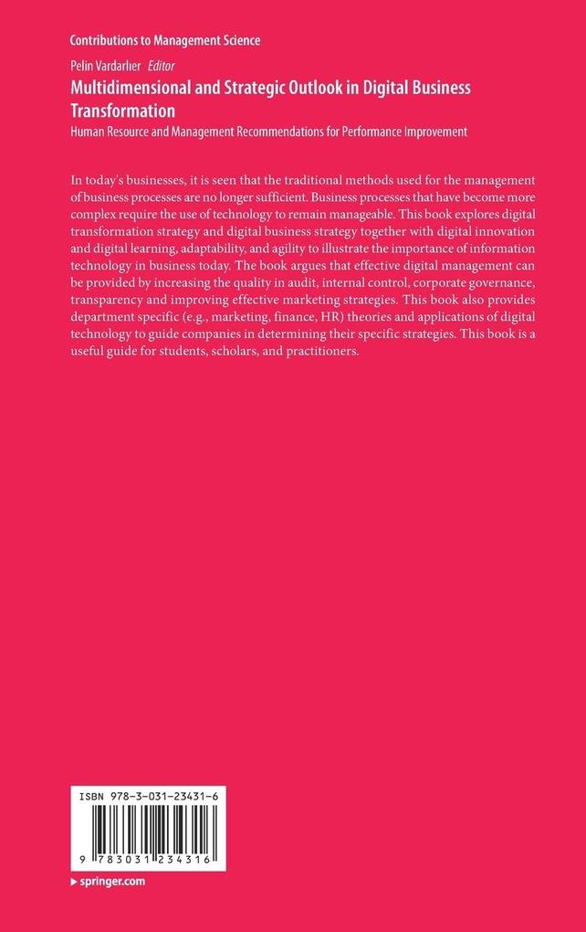 Weitere Ansicht: Multidimensional and Strategic Outlook in Digital Business Transformation