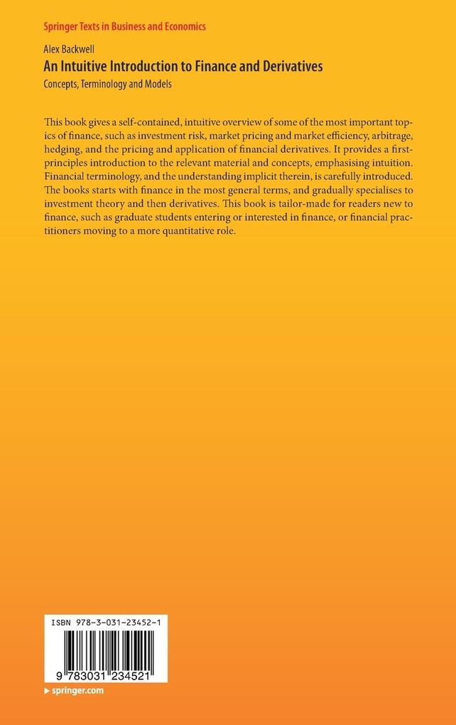 Weitere Ansicht: An Intuitive Introduction to Finance and Derivatives | Alex Backwell
