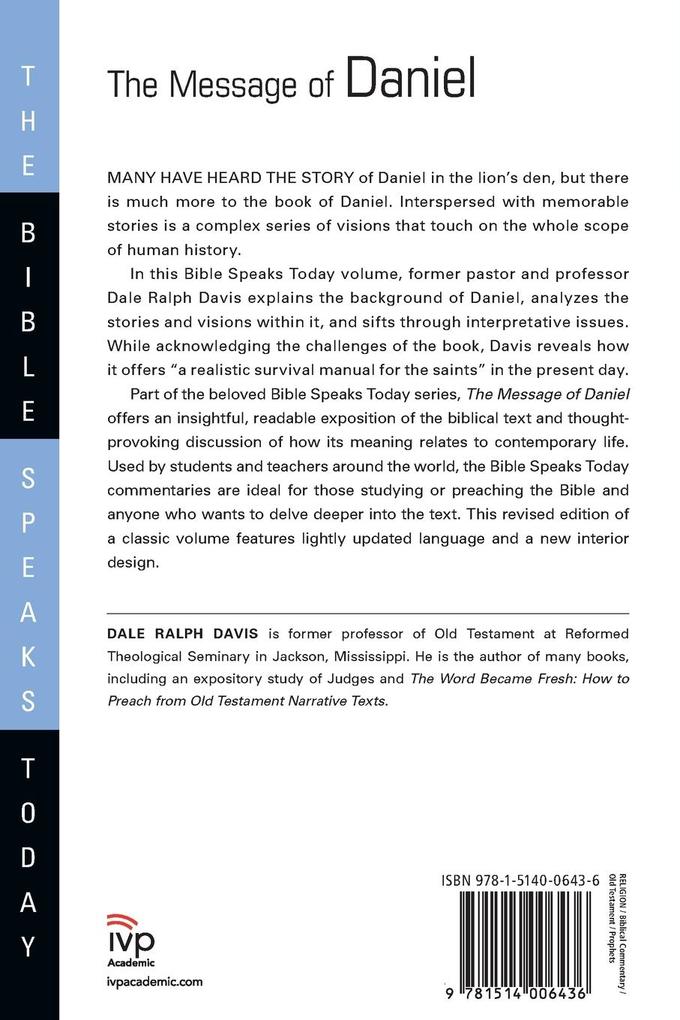 Weitere Ansicht: The Message of Daniel | Dale Ralph Davis