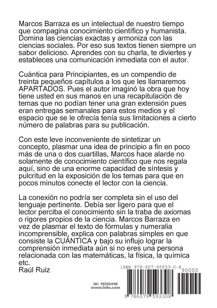 Weitere Ansicht: Cuántica para principiantes | Marcos Barraza Urquidi