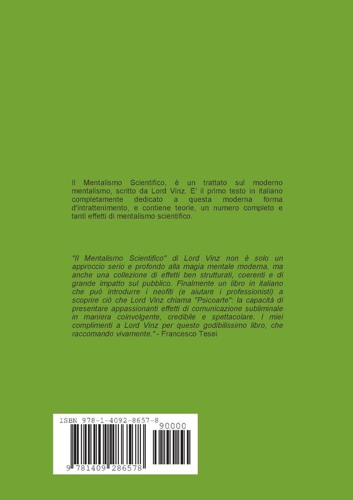 Weitere Ansicht: Il Mentalismo Scientifico | Vinz