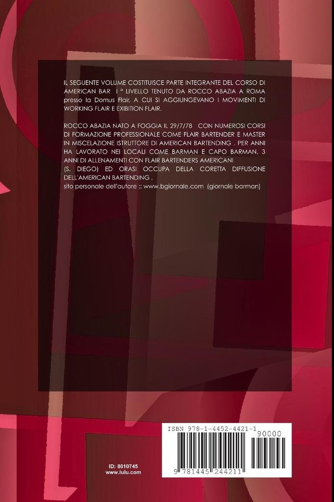 Weitere Ansicht: AMERICAN BAR BASIC COURSE volume 1 | Rocco Abazia