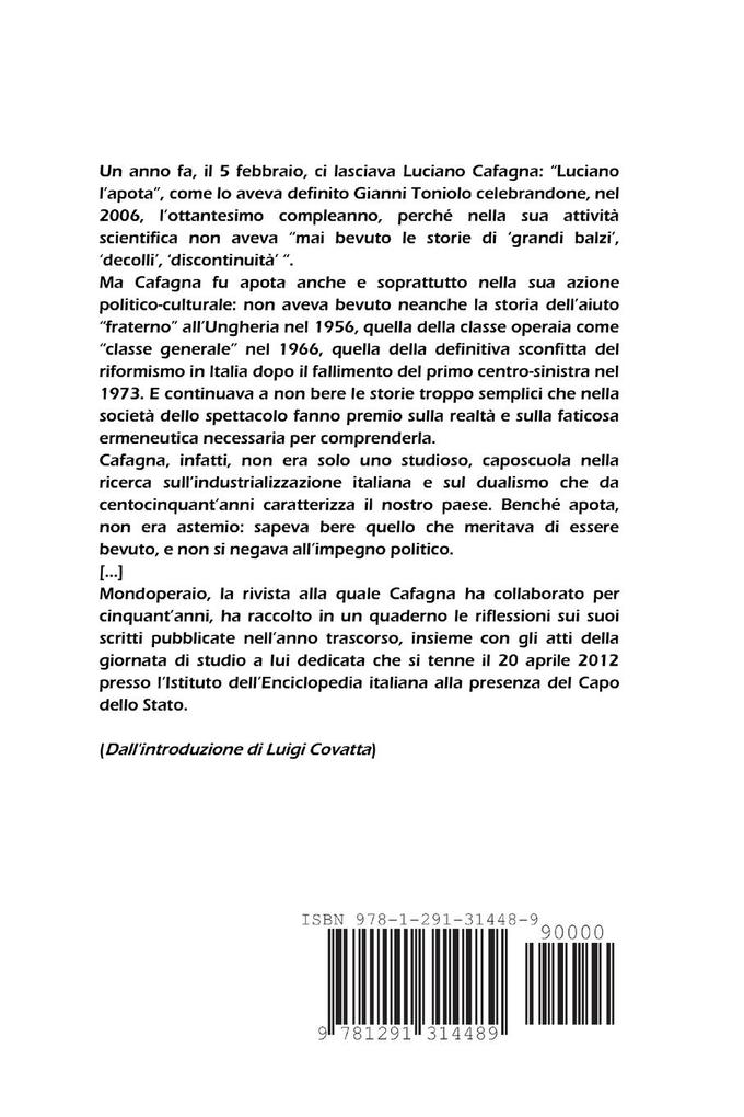 Weitere Ansicht: IL LASCITO DI CAFAGNA | Quaderni di Mondoperaio