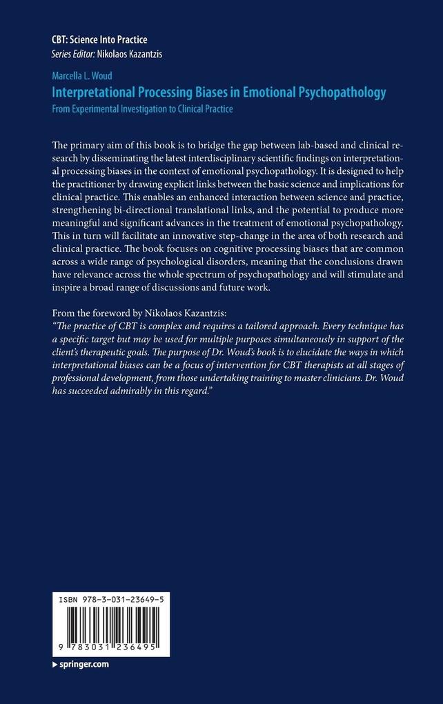 Weitere Ansicht: Interpretational Processing Biases in Emotional Psychopathology