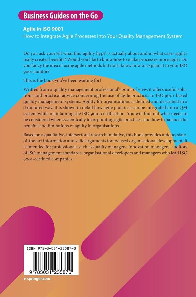 Weitere Ansicht: Agile in ISO 9001 | Patricia A. Adam