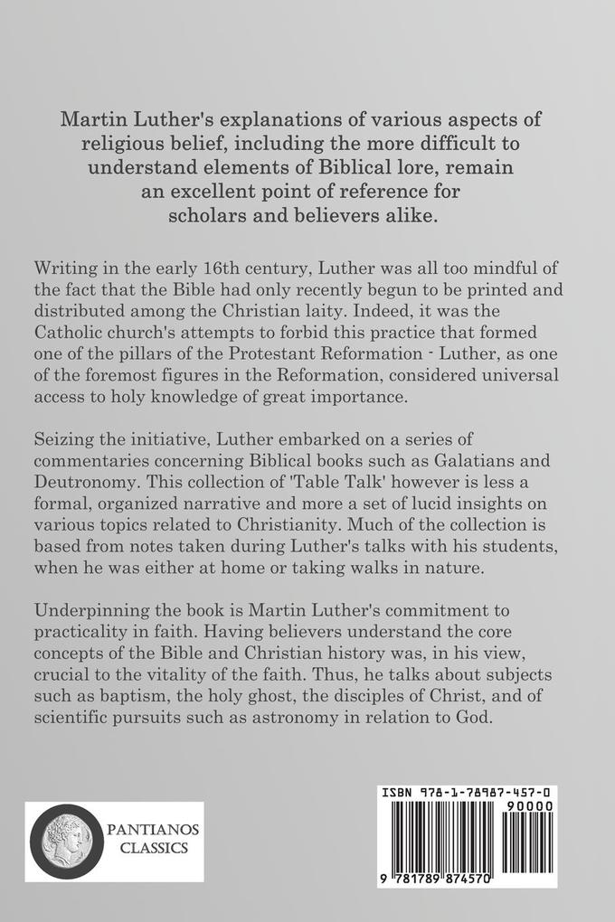 Weitere Ansicht: The Table Talk of Doctor Martin Luther | Martin Luther