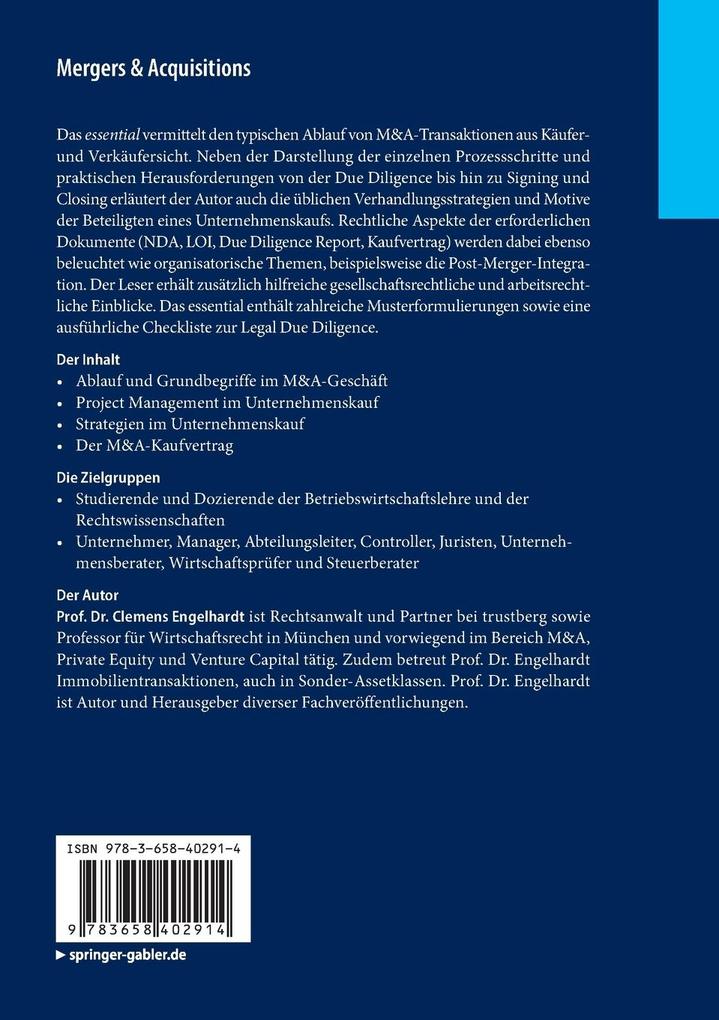 Weitere Ansicht: Mergers & Acquisitions | Clemens Engelhardt