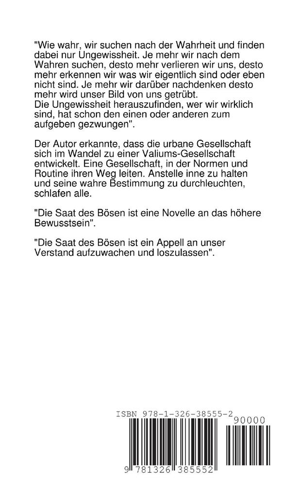 Weitere Ansicht: Die Saat des Bösen | Patrick Riesen