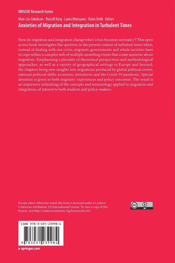 Weitere Ansicht: Anxieties of Migration and Integration in Turbulent Times