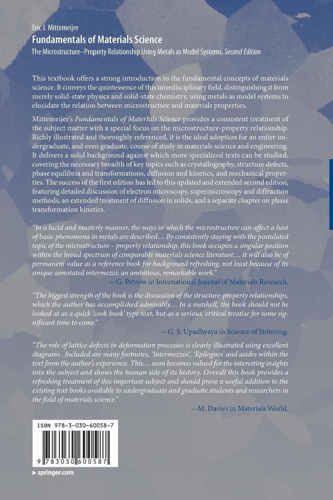 Weitere Ansicht: Fundamentals of Materials Science | Eric J. Mittemeijer