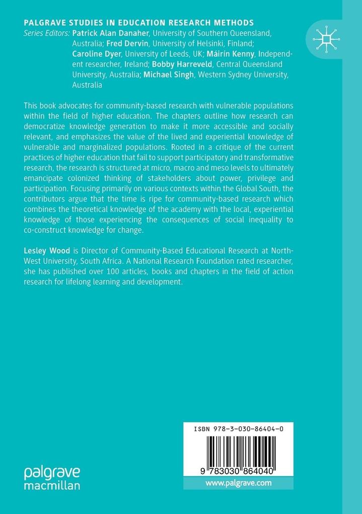 Weitere Ansicht: Community-based Research with Vulnerable Populations