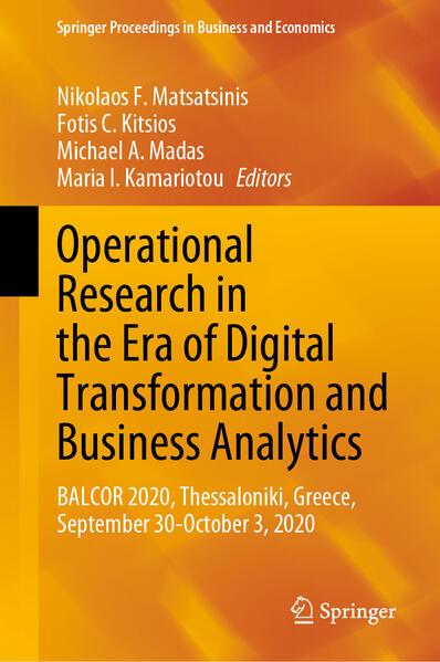 Produktbild: Operational Research in the Era of Digital Transformation and Business Analytics