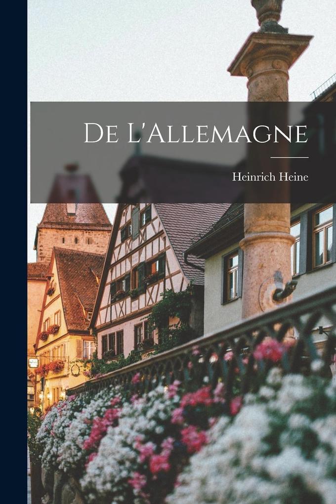 Produktbild: De L'Allemagne | Heinrich Heine
