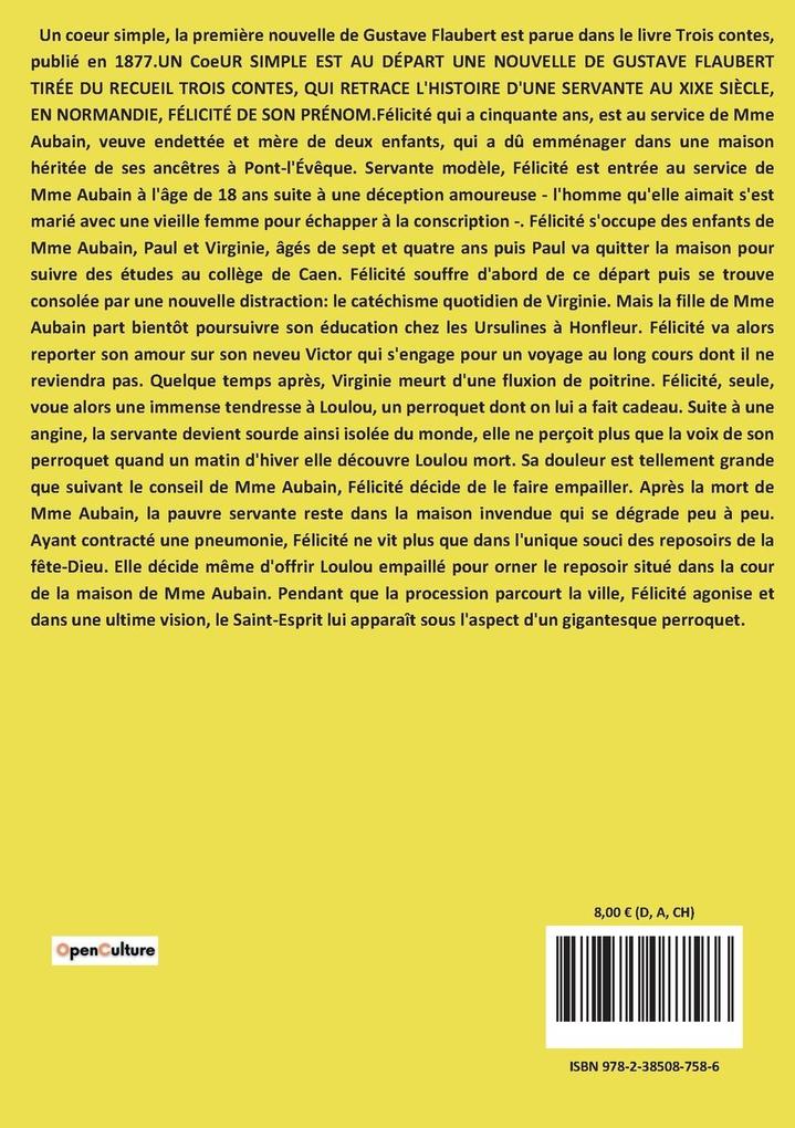 Weitere Ansicht: Un coeur simple | Gustave Flaubert