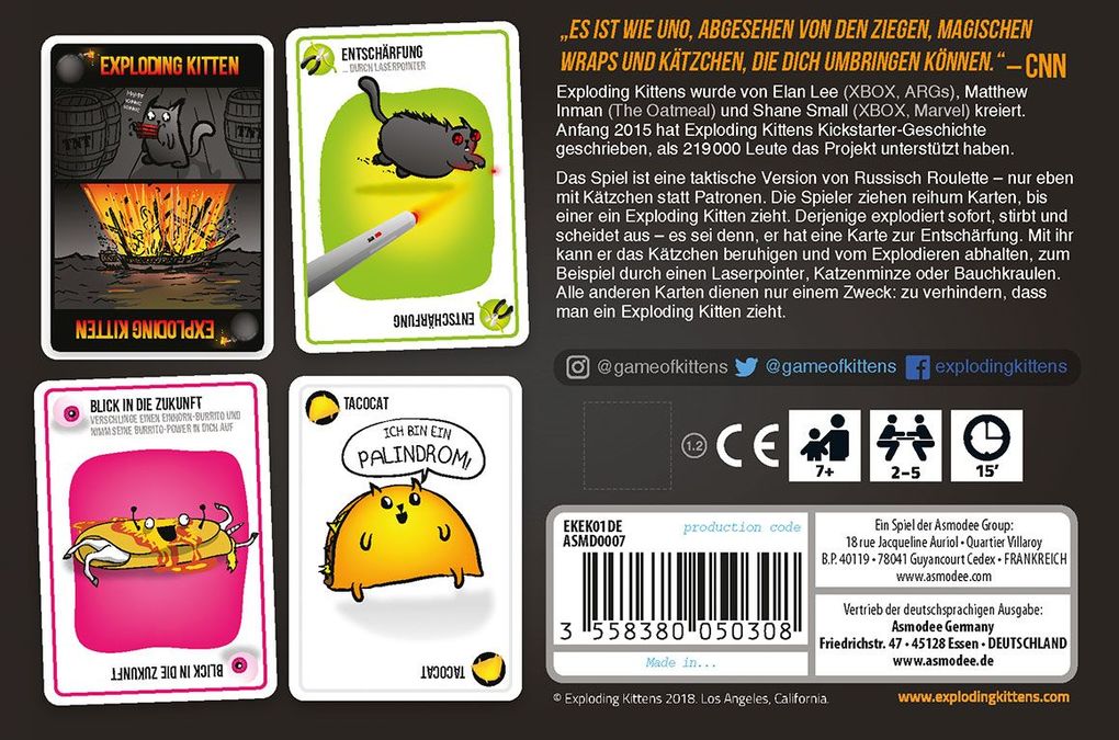 Weitere Ansicht: Exploding Kittens | Matthew Inman, Elan Lee, Shane Small