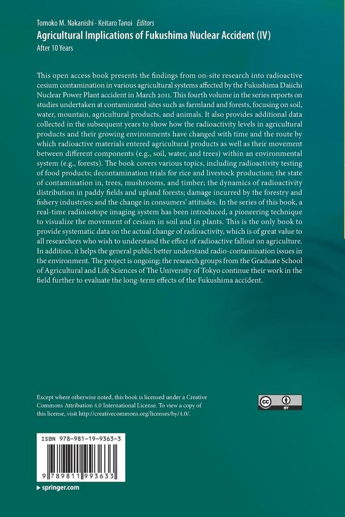 Weitere Ansicht: Agricultural Implications of Fukushima Nuclear Accident (IV)