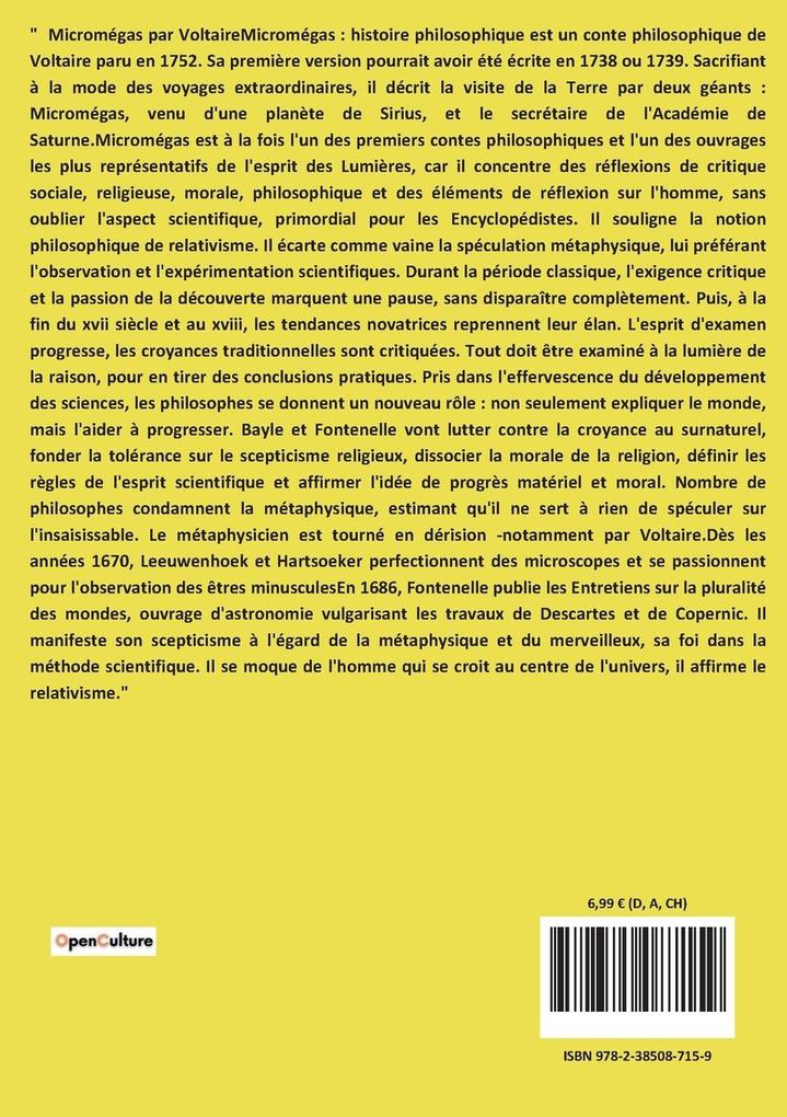 Weitere Ansicht: Micromégas | Voltaire