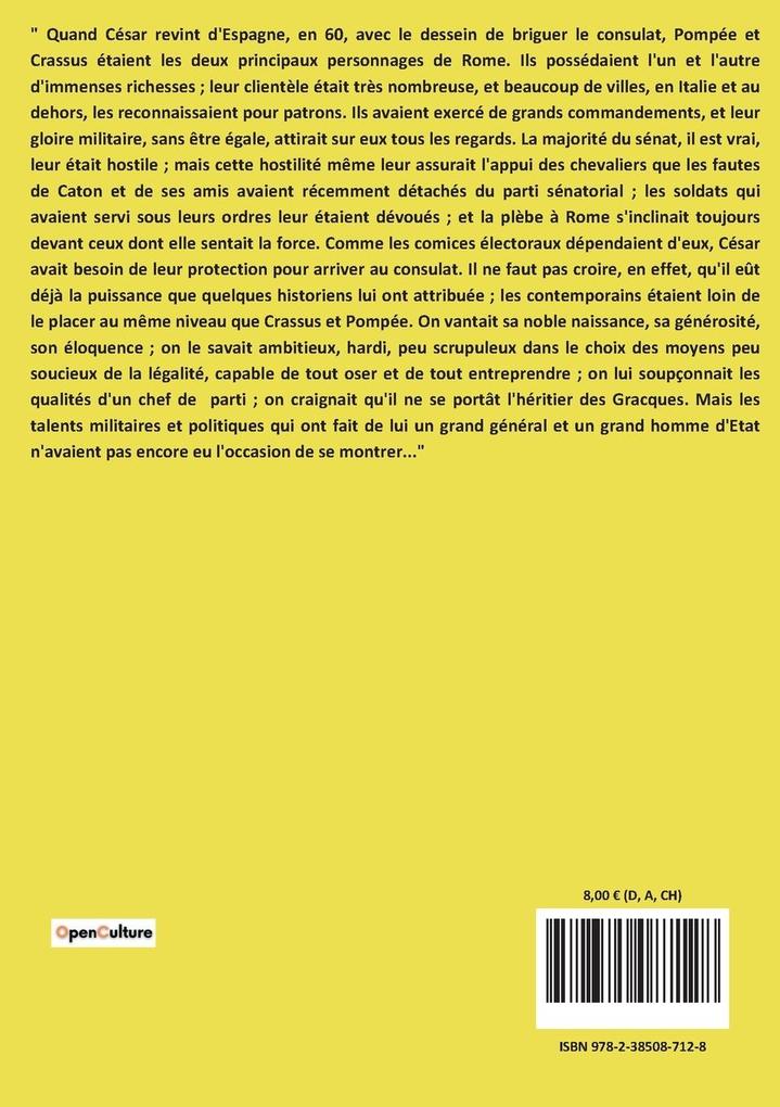 Weitere Ansicht: Le différend entre César et le Sénat (59-49 av JC) | Paul Guiraud