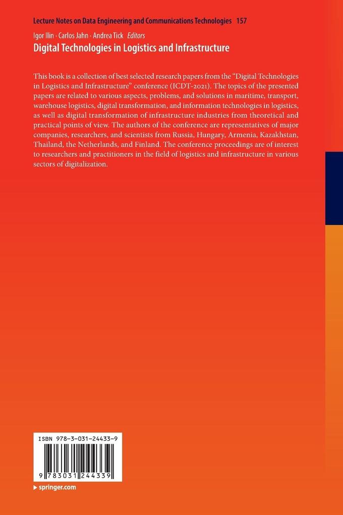 Weitere Ansicht: Digital Technologies in Logistics and Infrastructure