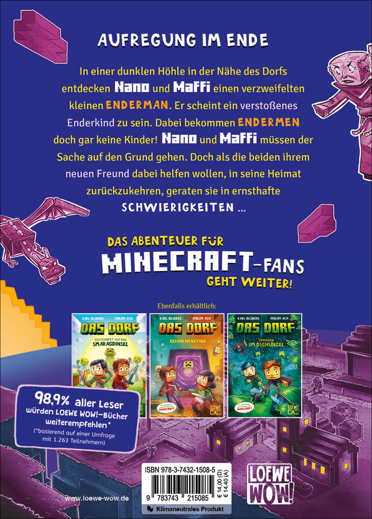 Weitere Ansicht: Das Dorf (Band 4) - Im Reich des Enderdrachen | Karl Olsberg