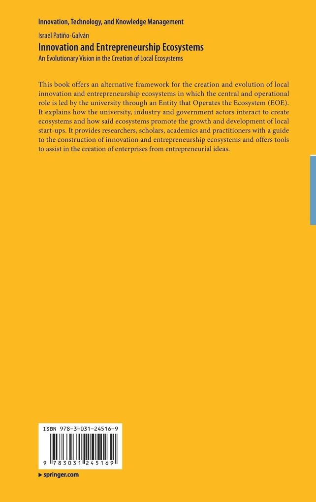Weitere Ansicht: Innovation and Entrepreneurship Ecosystems | Israel Patiño-Galván