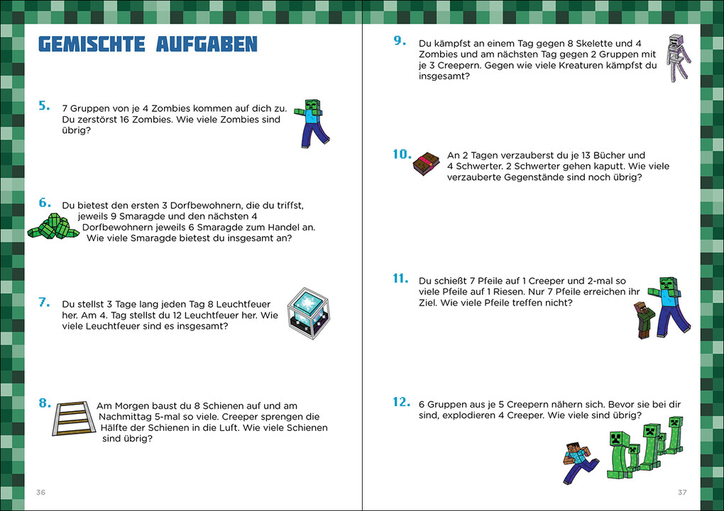 Weitere Ansicht: Mathe für Minecrafter - Mein extrastarkes Übungsbuch