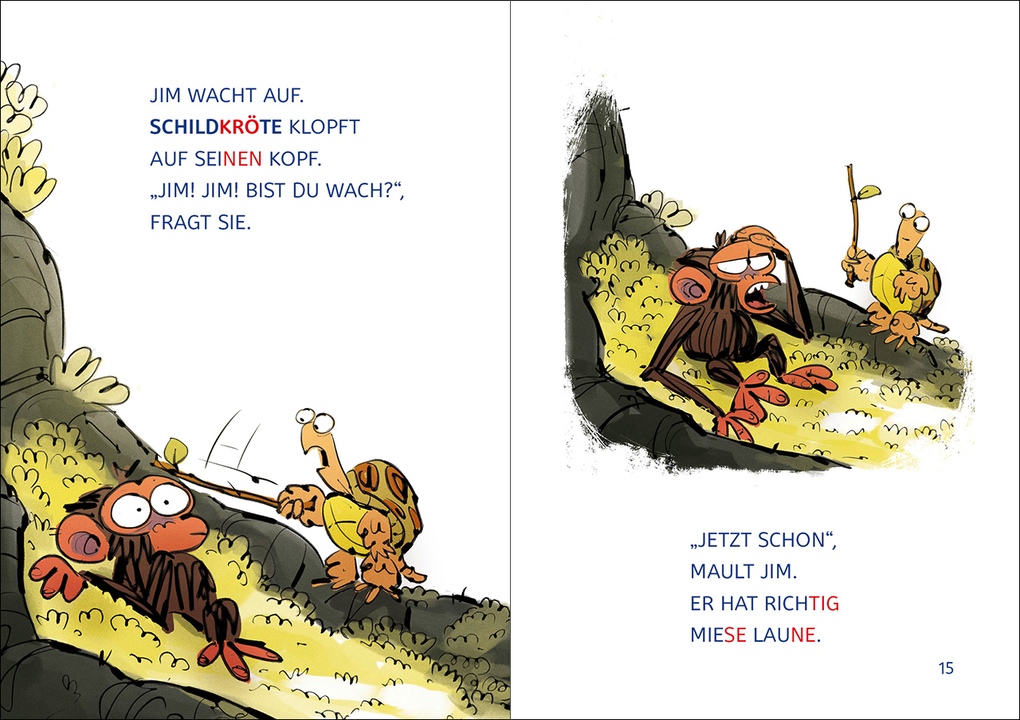 Weitere Ansicht: Leselöwen 1. Klasse - Jim ist mies drauf - Fertig, los ... Banane! (Großbuchstaben) | Suzanne Lang