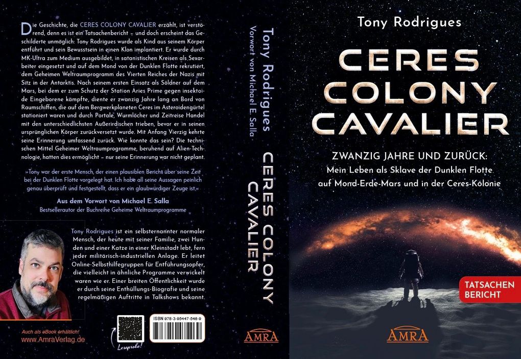 Weitere Ansicht: CERES COLONY CAVALIER. Zwanzig Jahre und zurück: Mein Leben als Sklave der Dunklen Flotte auf Mond-Erde-Mars und in der Ceres-Kolonie [Tatsachen-Bericht] | Tony Rodrigues