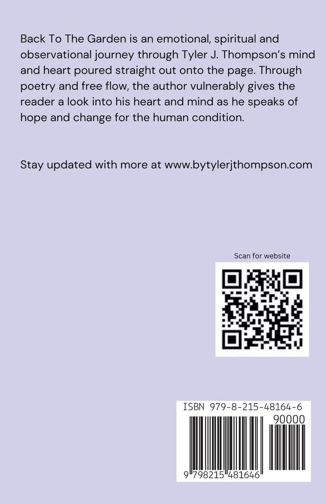 Weitere Ansicht: Back to the Garden | Tyler J. Thompson