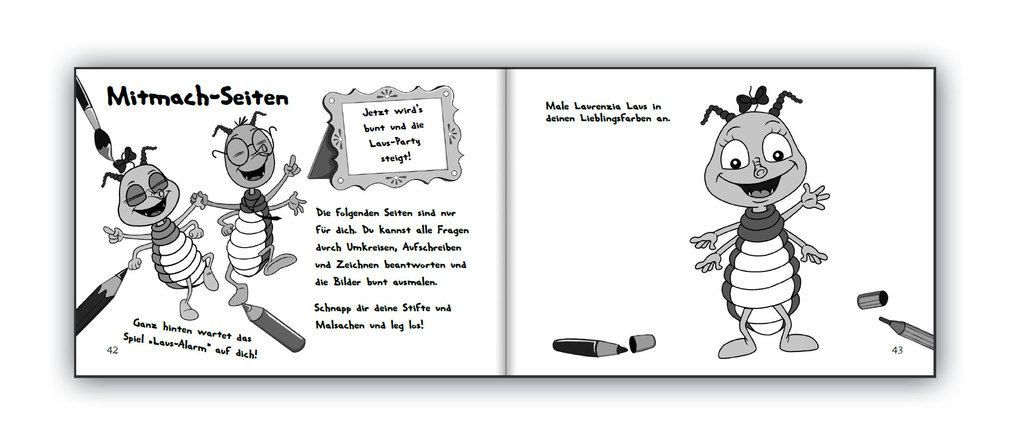 Weitere Ansicht: Familie Laus zieht aus! Das fröhlich illustrierte Vorlese- und Mitmachbuch zum Thema Kopfläuse | Roswitha Schweizer, Sigrun Eder, Heike Georgi