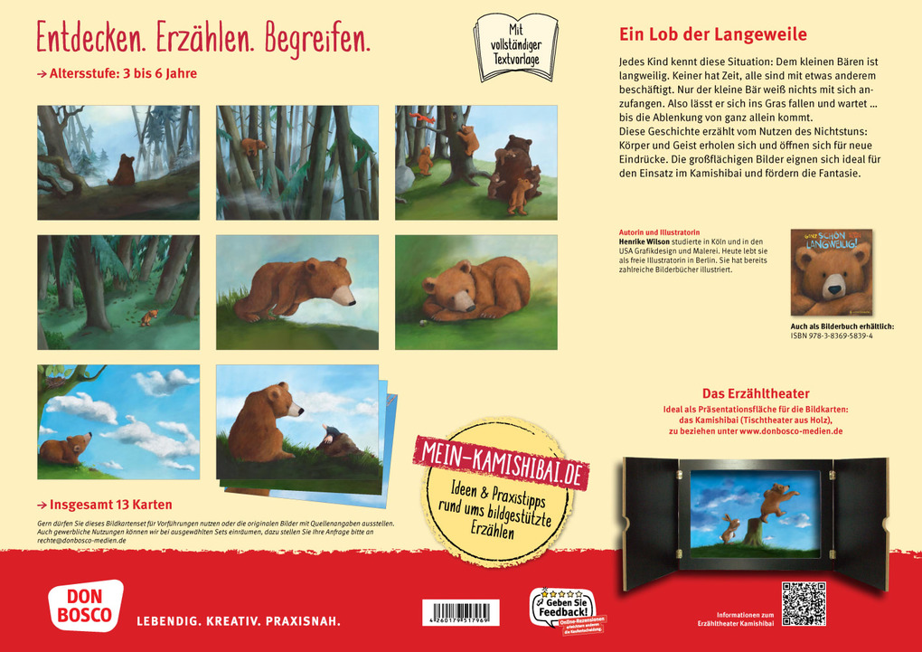 Weitere Ansicht: Ganz schön langweilig. Kamishibai Bildkartenset | Henrike Wilson