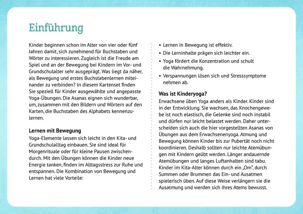 Weitere Ansicht: Das Yoga-Abc für Kinder | Gertrud Fassl, Gabriele Pohl