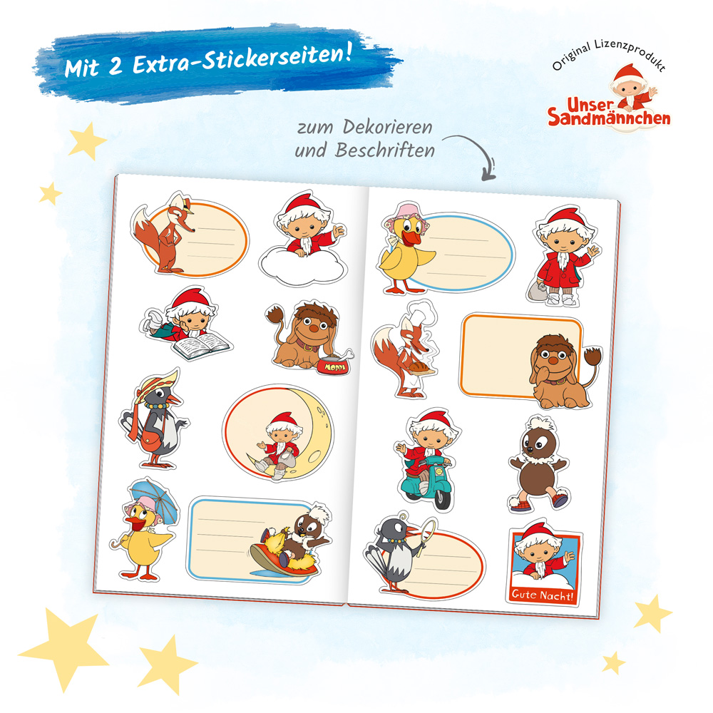 Weitere Ansicht: Trötsch Unser Sandmännchen Malbuch Ausmalbuch mit Stickern