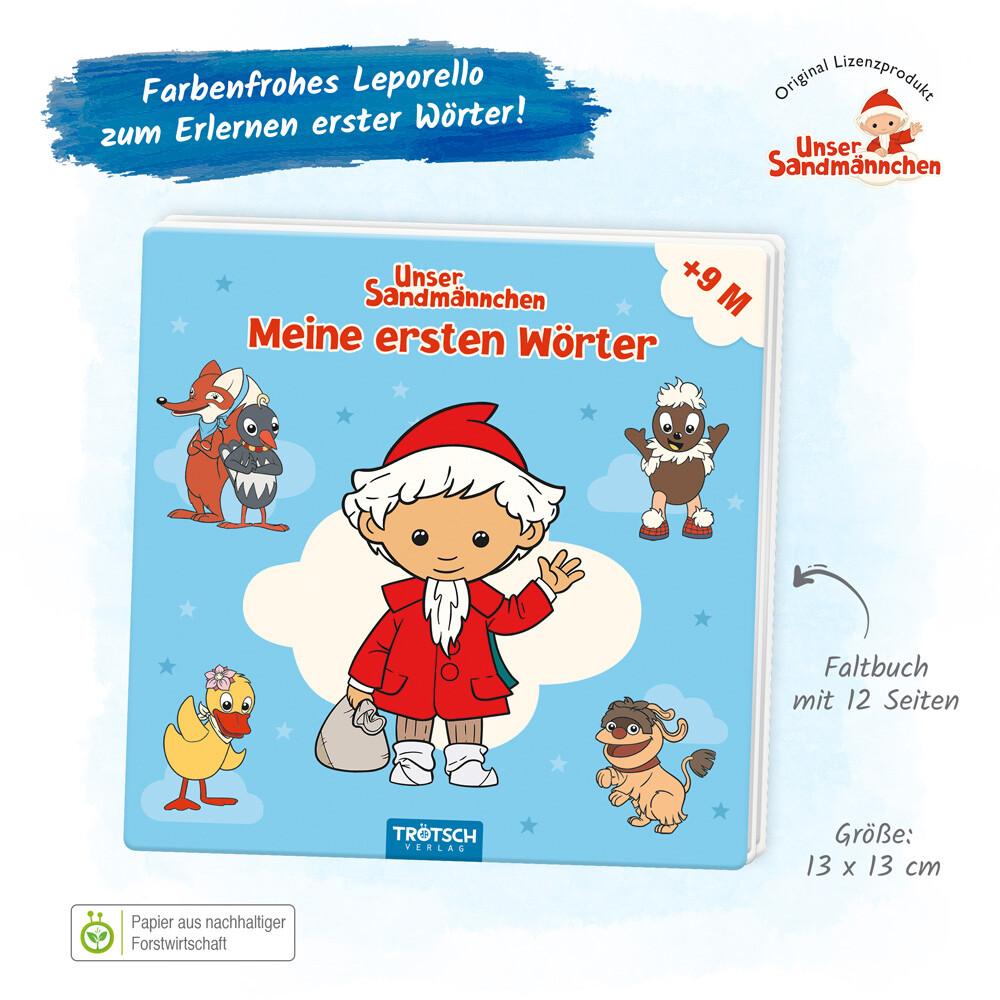 Weitere Ansicht: Trötsch Unser Sandmännchen Leporello Meine ersten Wörter