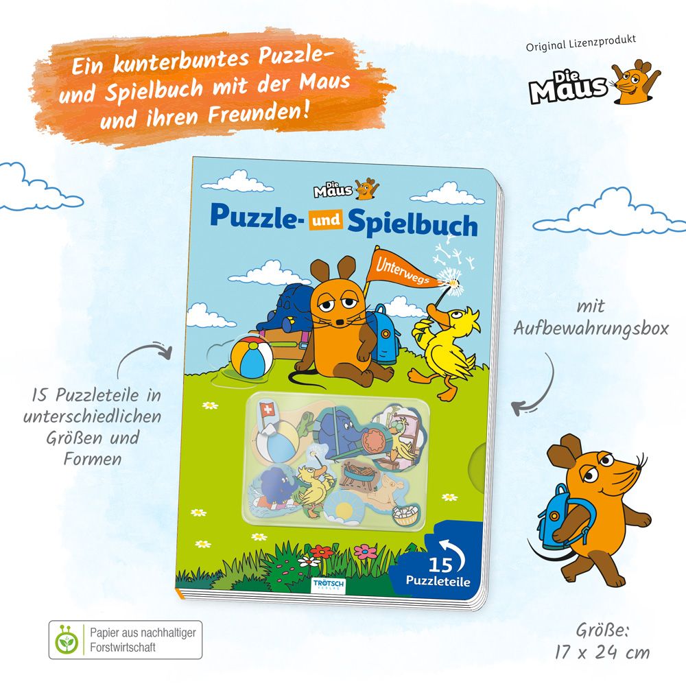 Weitere Ansicht: Trötsch Die Maus Puzzle- und Spielbuch