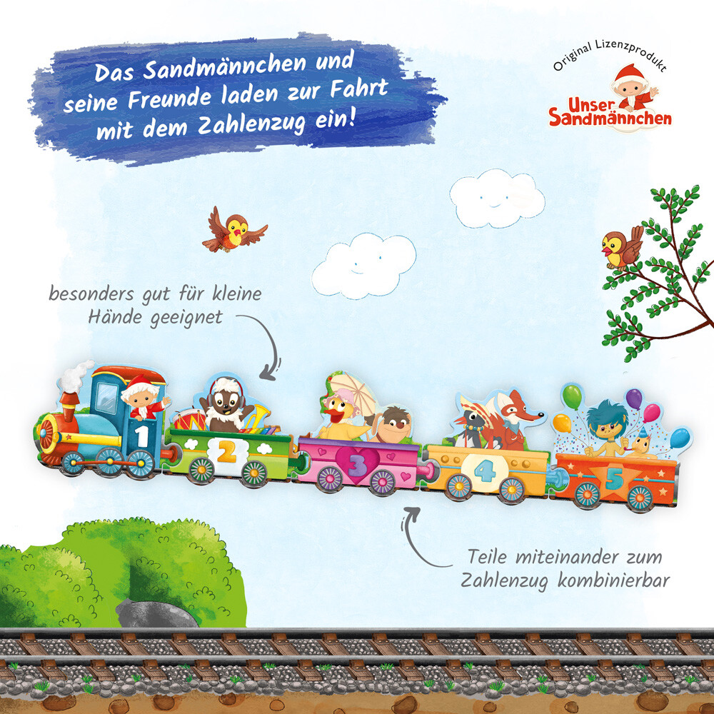 Weitere Ansicht: Trötsch Unser Sandmännchen Puzzlebuch Zahlenzug Puzzlebuch