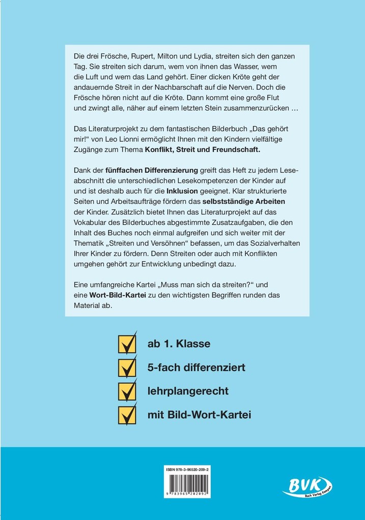 Weitere Ansicht: Literaturprojekt zu Das gehört mir! | Kathrin Zindler