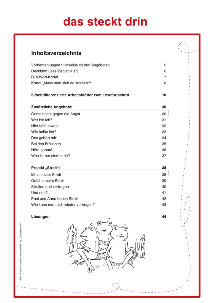 Weitere Ansicht: Literaturprojekt zu Das gehört mir! | Kathrin Zindler