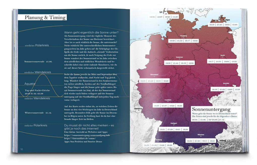 Weitere Ansicht: Sunsets Deutschland, 45 Touren und Plätze