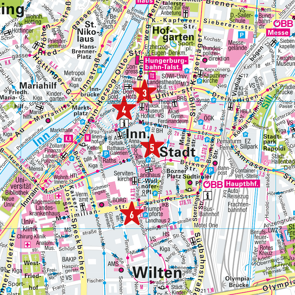 Weitere Ansicht: MARCO POLO Cityplan Innsbruck 1:12.000