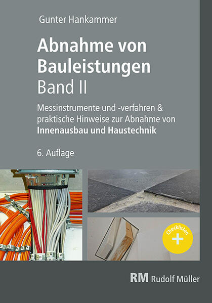 Produktbild: Abnahme von Bauleistungen, Band II | Gunter Hankammer