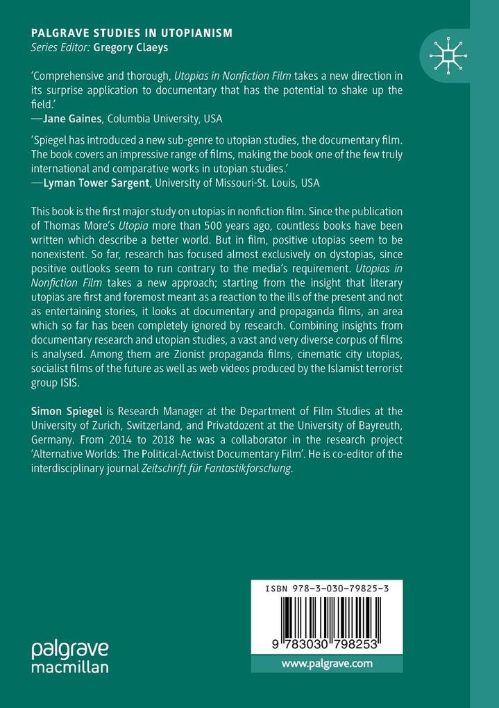 Weitere Ansicht: Utopias in Nonfiction Film | Simon Spiegel